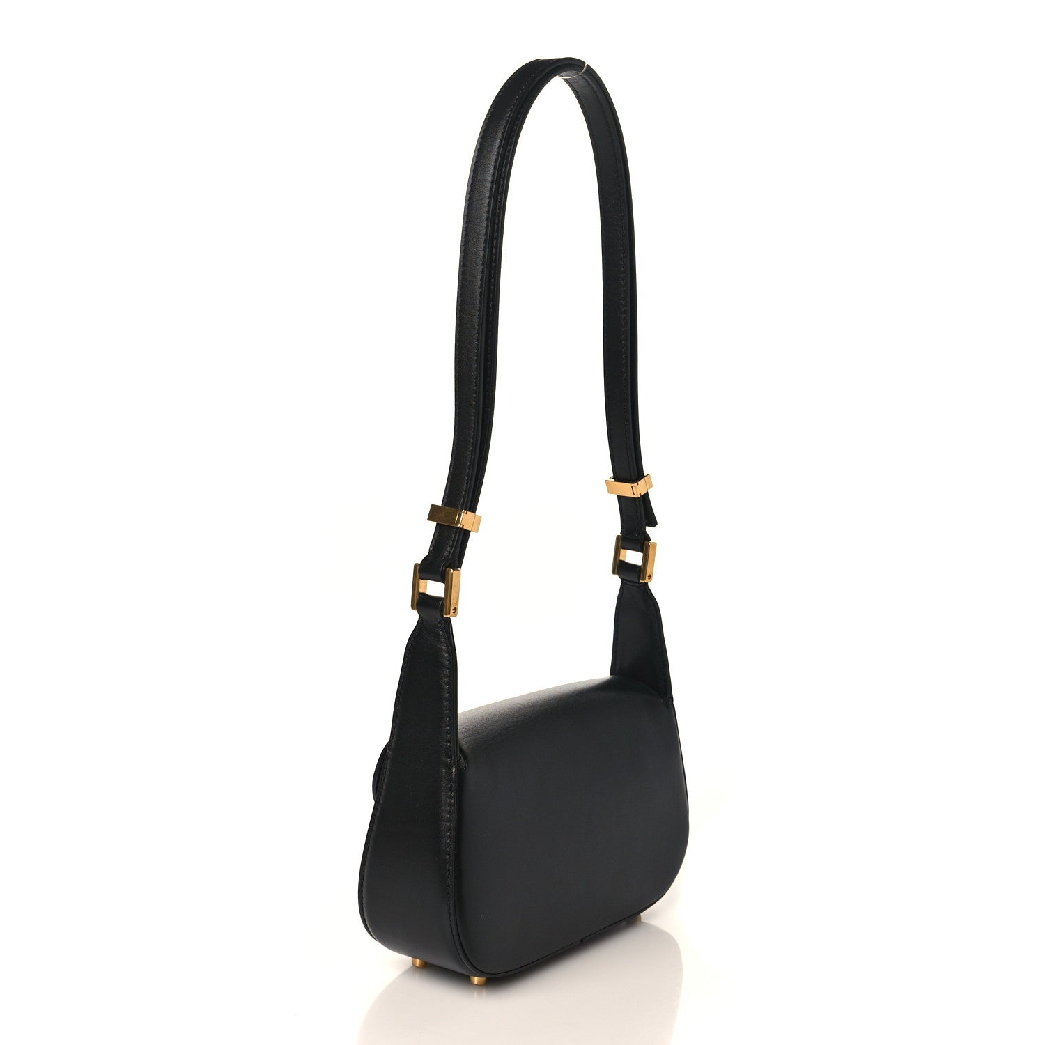 Valentino Garavani Calfskin Small Vlogo Chain Shoulder Bag Black 3 of 8