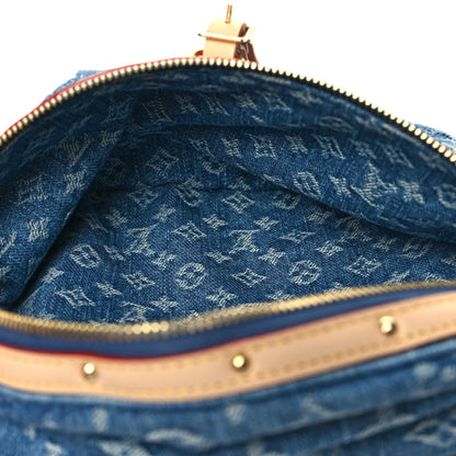 Louis Vuitton Monogram Denim High Rise Bumbag Blue 4 of 8