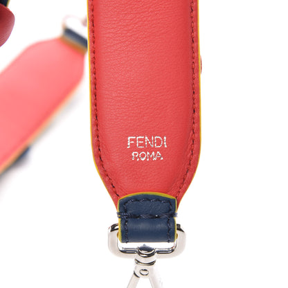Fendi Vitello Dolce Flowerland Studded Strap You Blue Corallo Multicolor 3 of 6