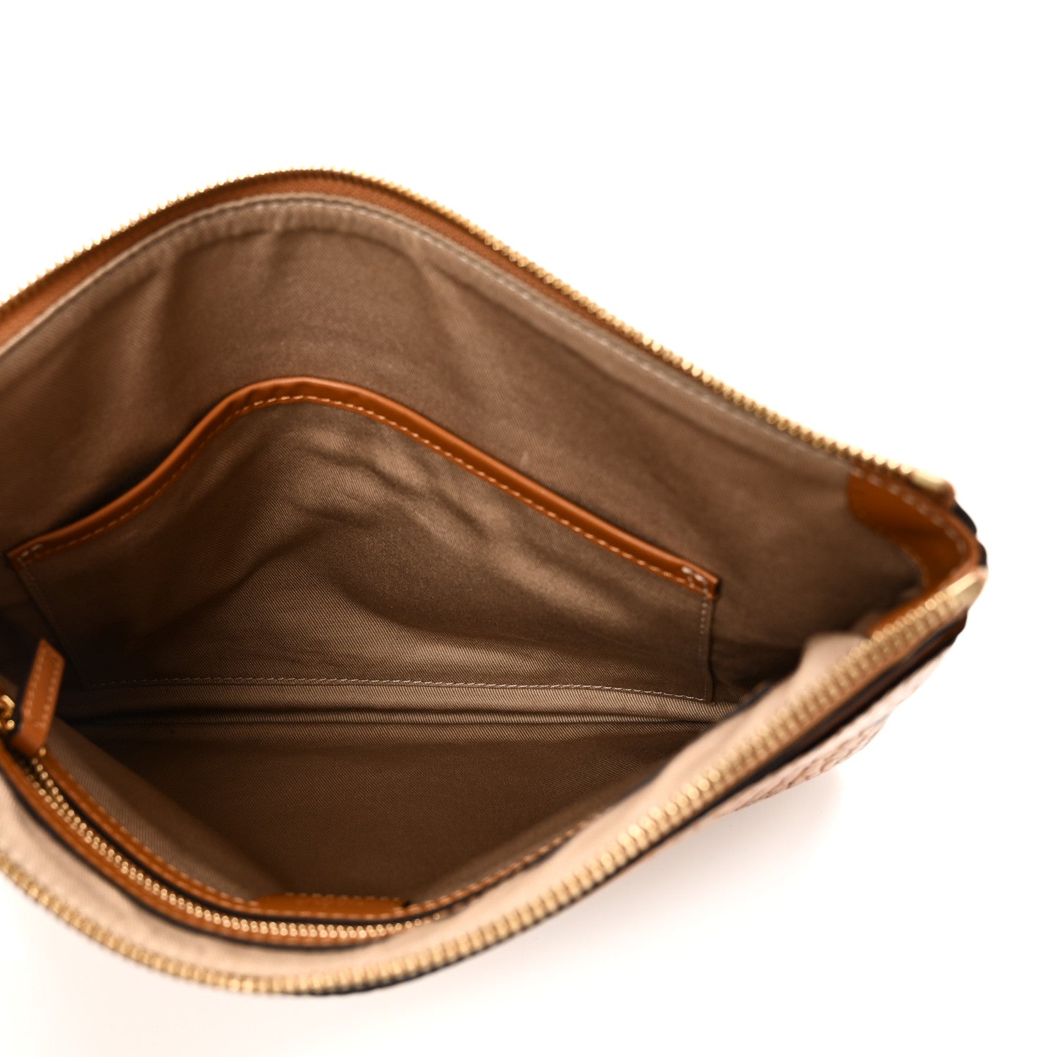 MCM Visetos Medium Crossbody Pouch Cognac 5 of 7