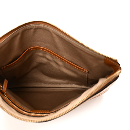 MCM Visetos Medium Crossbody Pouch Cognac 5 of 7