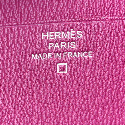 Hermes Shiny Alligator MC2 Copernic Compact Wallet Rose Scheherazade 6 of 8