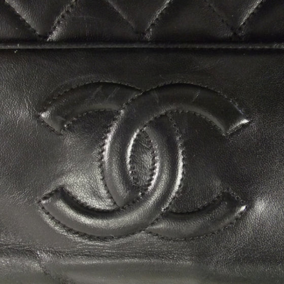 Chanel Vintage Lambskin Cross Body Flap Bag Black 13 of 13