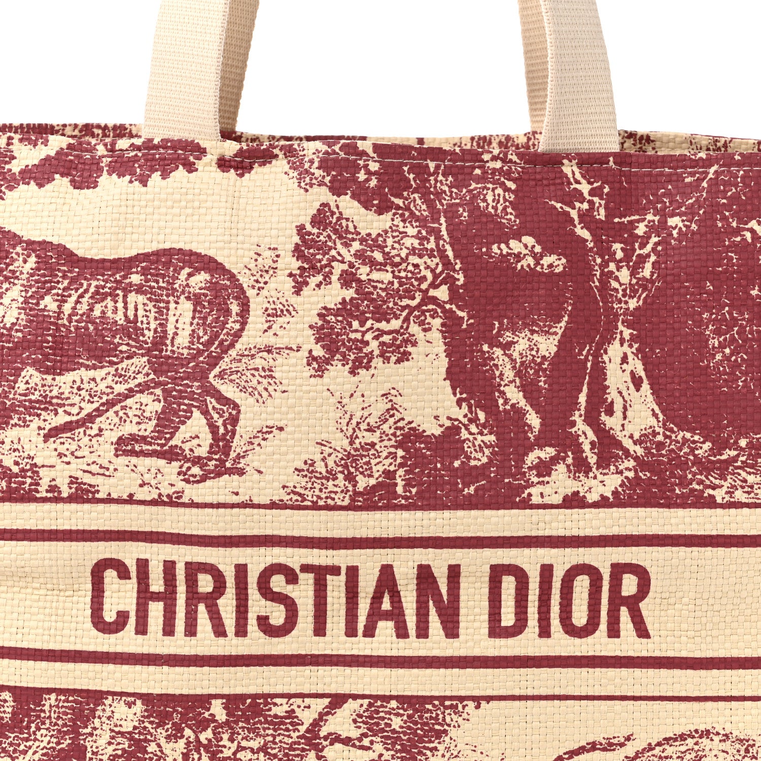 Christian Dior Straw Dioriviera Pink 6 of 8