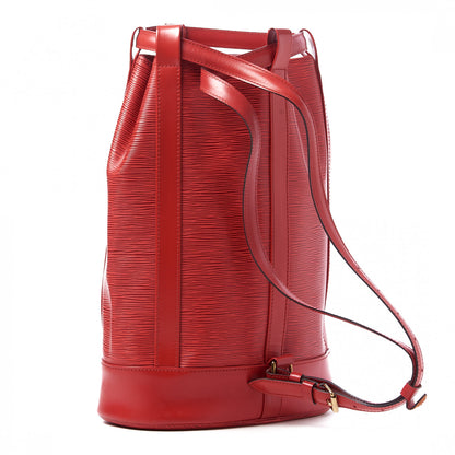 Louis Vuitton Epi Randonnee PM Castillan Red 3 of 9