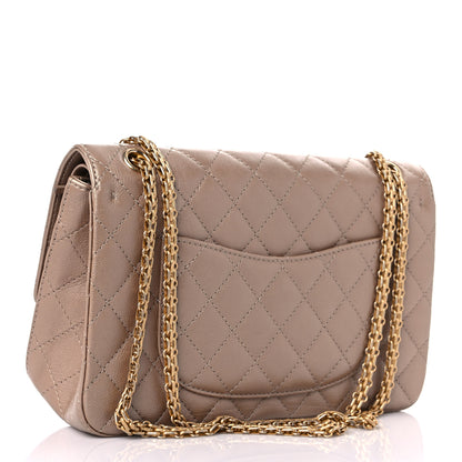 Chanel Metallic Calfskin Quilted 2.55 Reissue 226 Flap Dark Gold 3 of 10