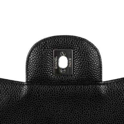 Chanel Caviar Quilted Jumbo Single Flap Black 5 of 8