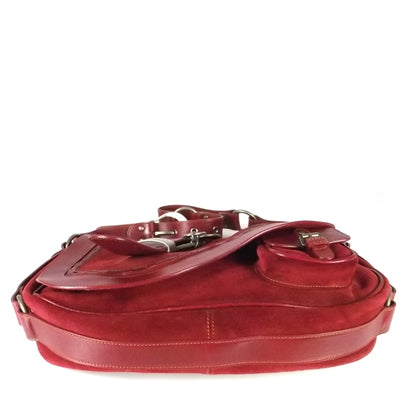 Christian Dior Leather Suede Gaucho Red 4 of 9