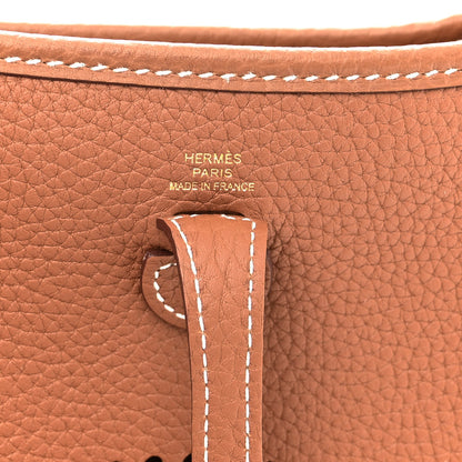 Hermes Taurillon Clemence Evelyne TPM Gold 6 of 11