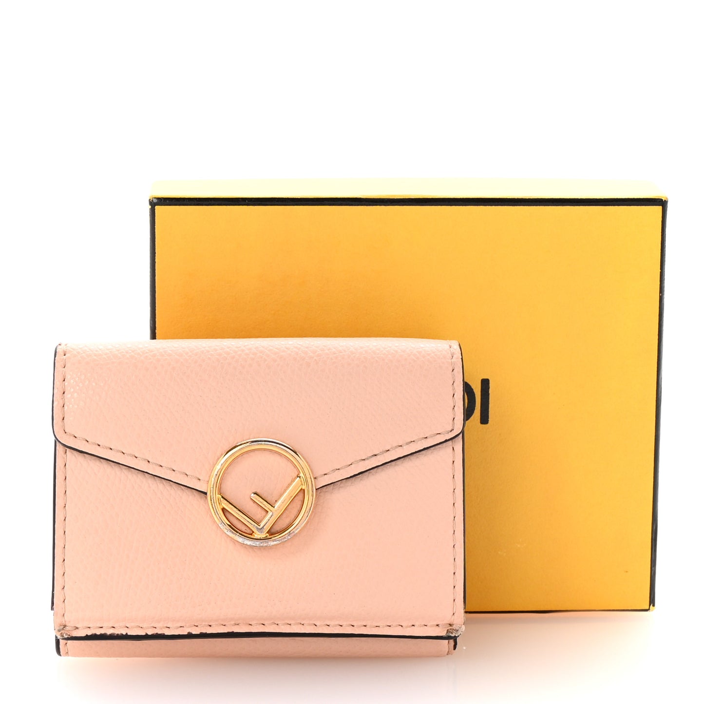 Vitello Cruise F is Fendi Micro Tri-Fold Envelope Wallet Light Rose