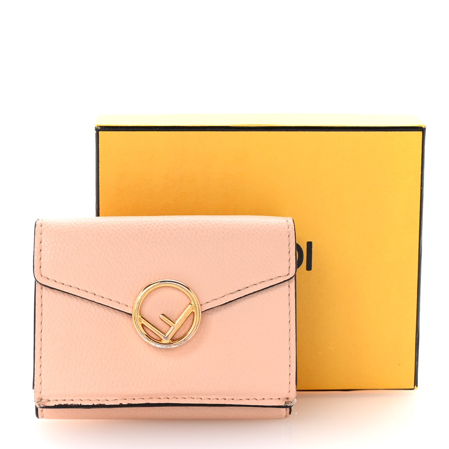 Fendi Vitello Cruise F is Fendi Micro Tri-Fold Envelope Wallet Light Rose 8 of 8