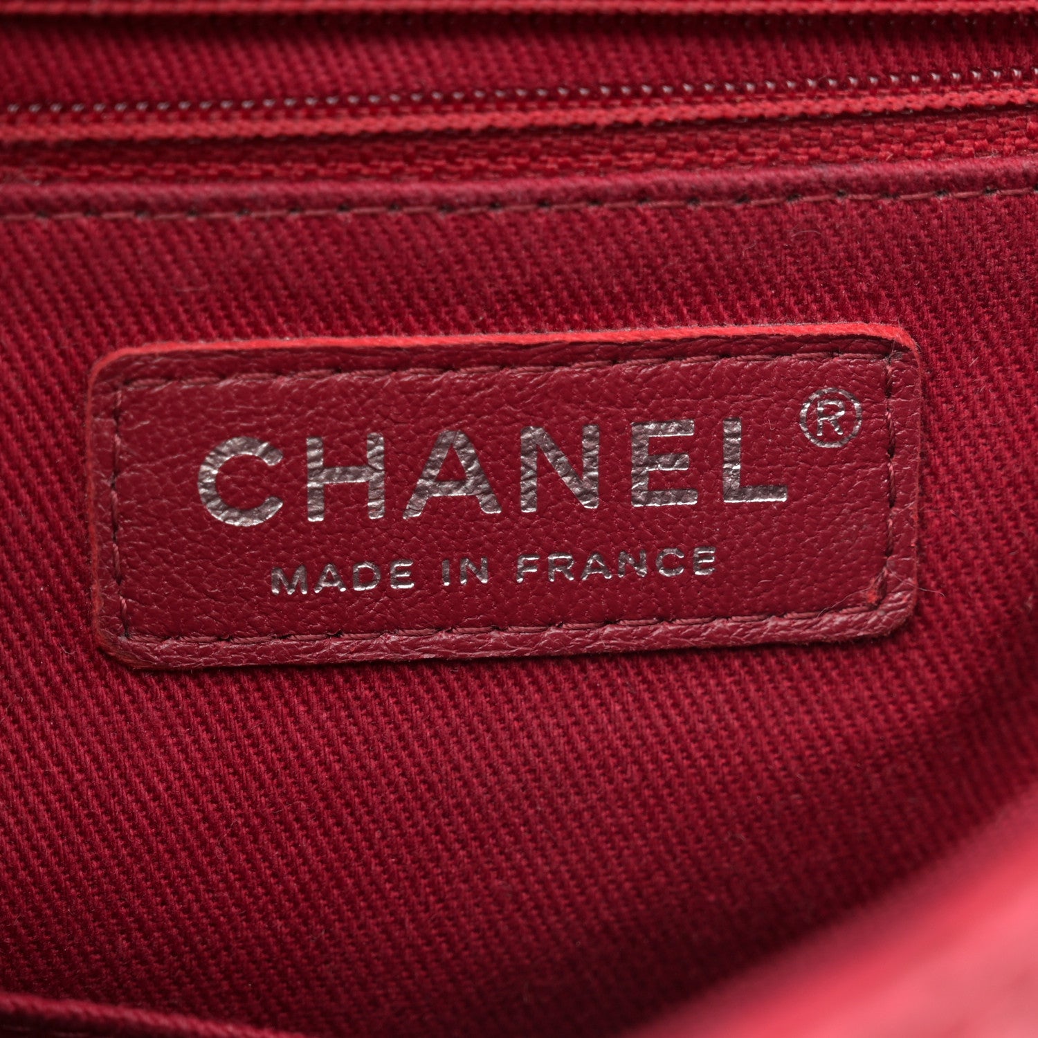 Chanel Lambskin Quilted Messenger Bag Red 6 of 14