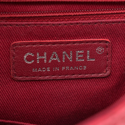 Chanel Lambskin Quilted Messenger Bag Red 6 of 14