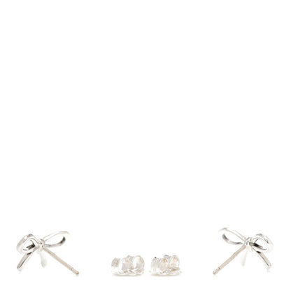 Tiffany Sterling Silver Bow Earrings 4 of 4