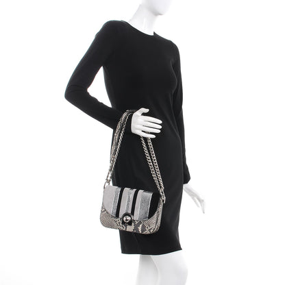 Prada Metallic Ayers Suede Arcade Crossbody Bag Roccia Nube Black 3 of 8