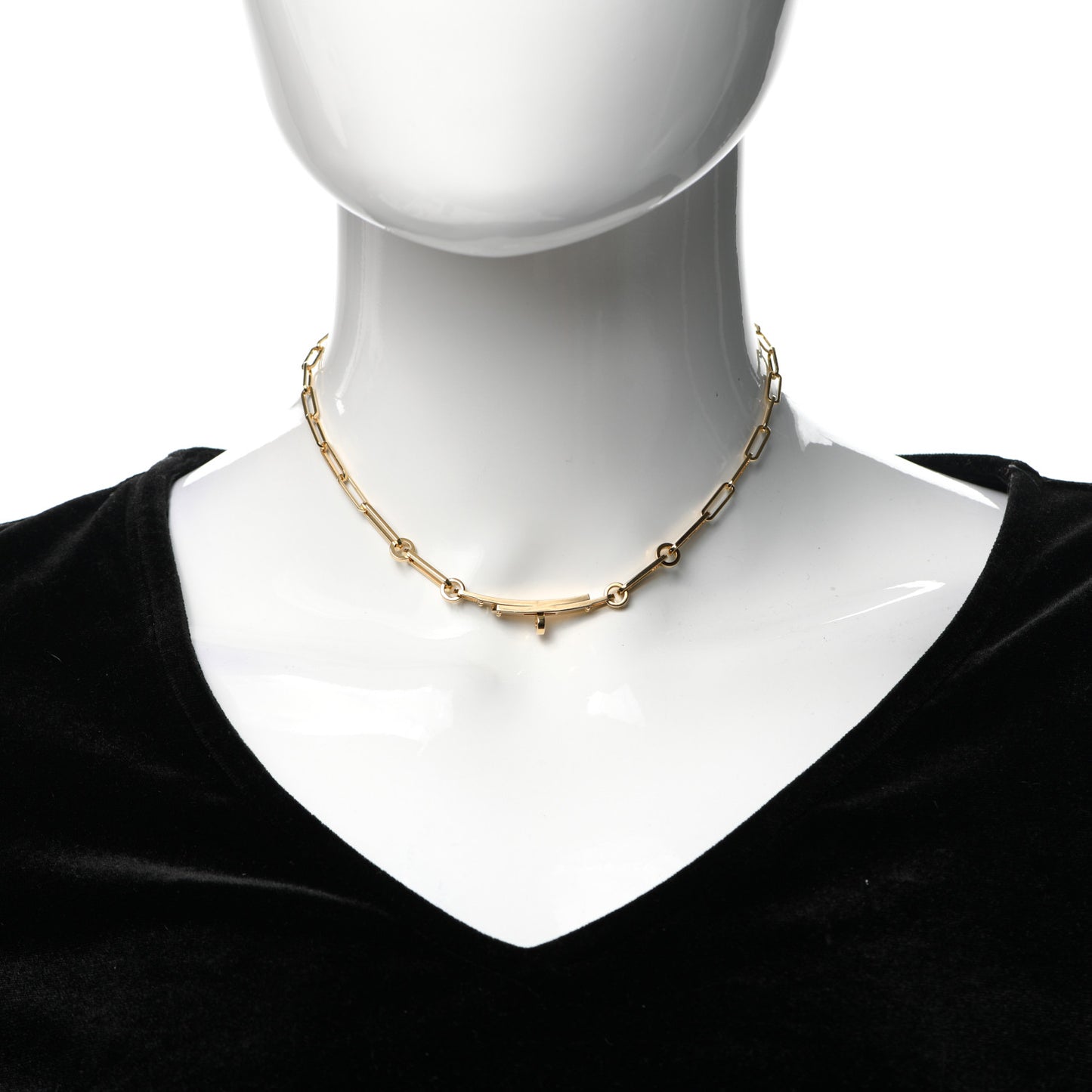 18K Yellow Gold Kelly Chaine Choker Necklace
