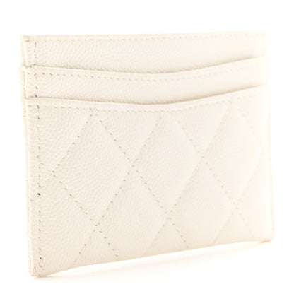 Chanel Caviar Quilted Card Holder White 3 of 8