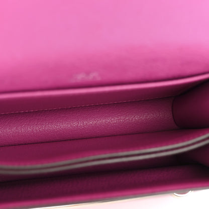 Hermes Ostrich Mini Sac Roulis Rose Pourpre 5 of 14