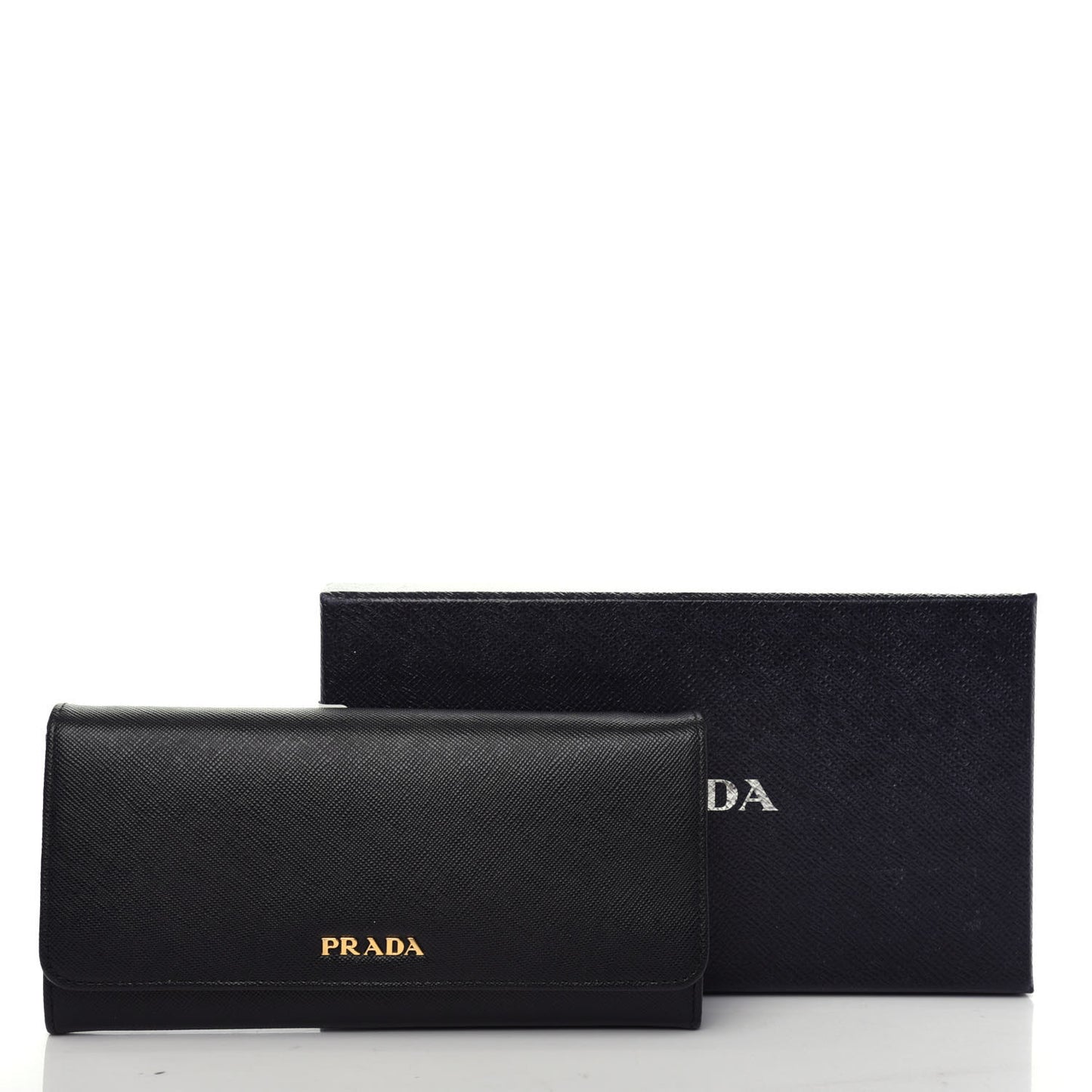 Saffiano Double Wallet Black Fuoco
