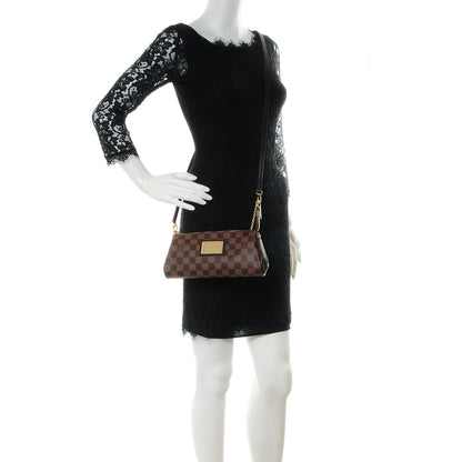Louis Vuitton Damier Ebene Eva Clutch 2 of 9