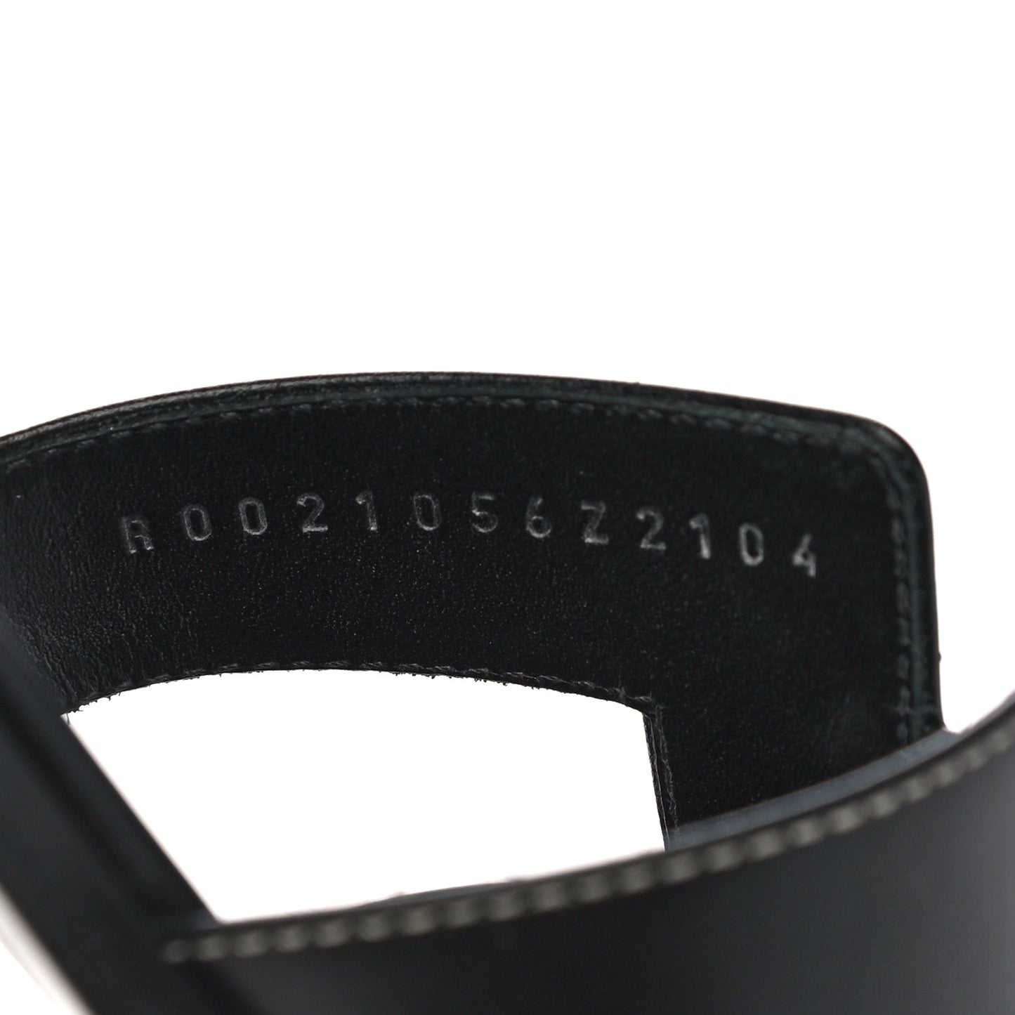 Box Calfskin Oran Sandals 38 Black