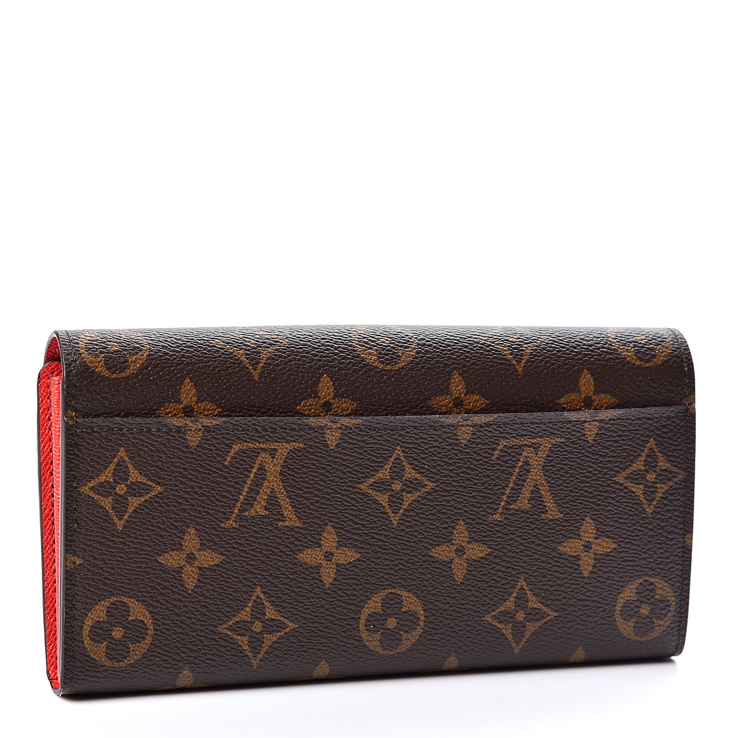 Monogram Sarah Wallet NM Coquelicot