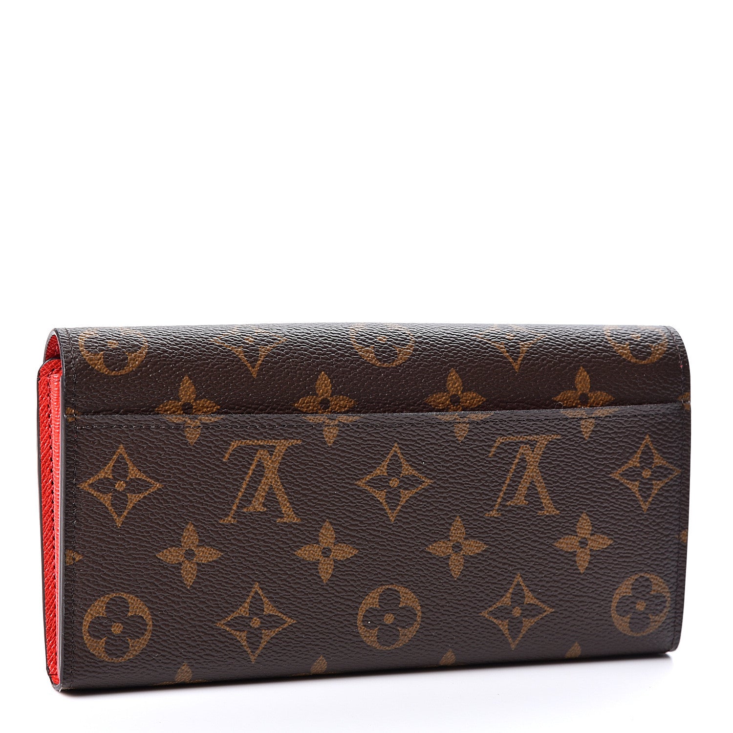 Louis Vuitton Monogram Sarah Wallet NM Coquelicot 2 of 9