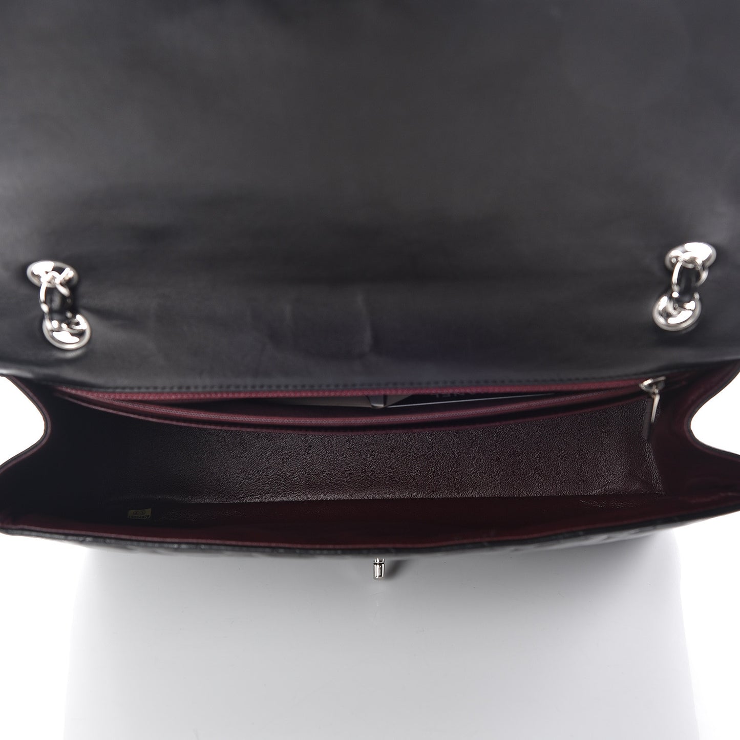 Lambskin Quilted Maxi Single Flap Black