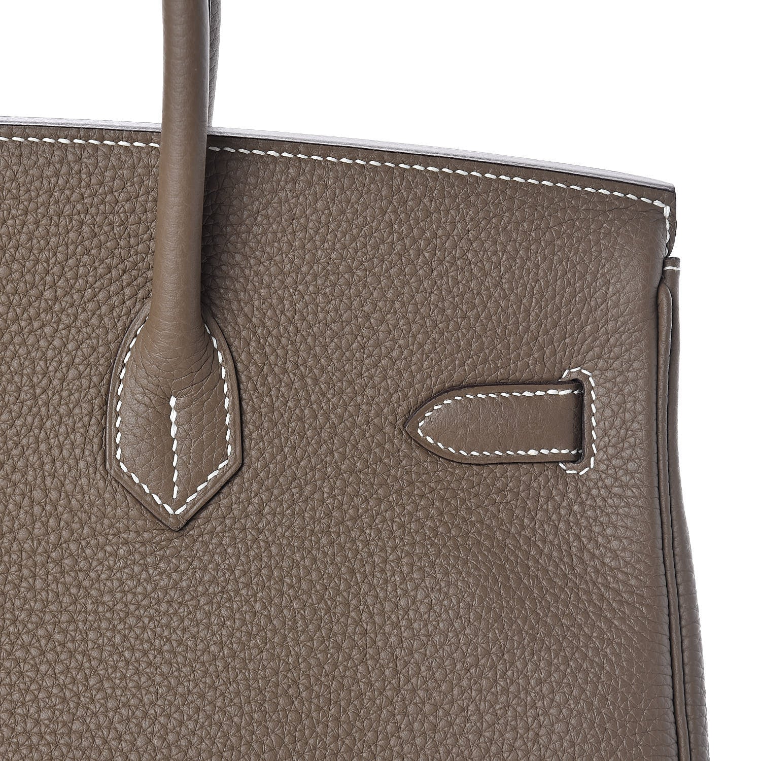 Hermes Taurillon Clemence Birkin 35 Etoupe 28 of 31