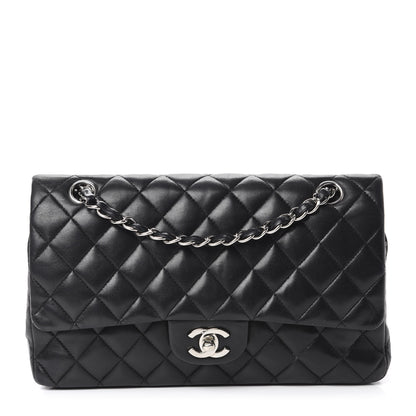 Chanel Lambskin Quilted Medium Double Flap Black 1 of 14