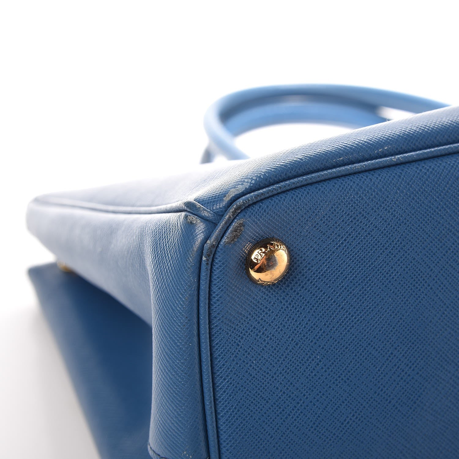 Prada Saffiano Large Galleria Double Zip Tote Cobalto 14 of 16