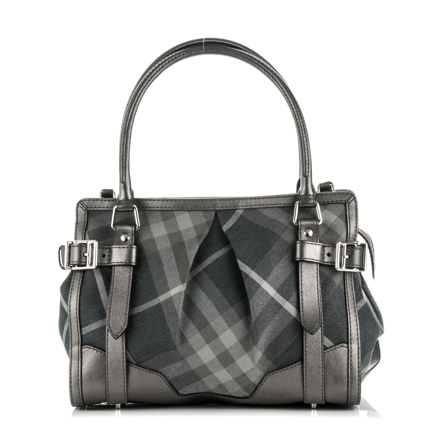 Shimmer Check Pilgrim Satchel Pewter