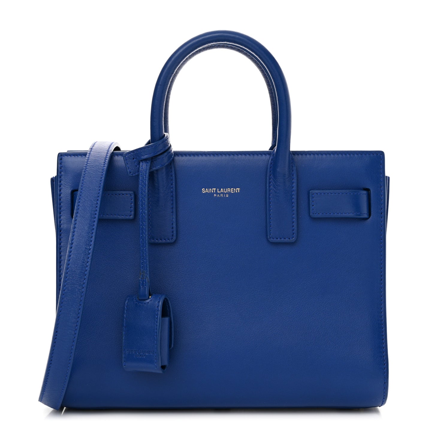 Calfskin Nano Sac De Jour Cobalt Blue