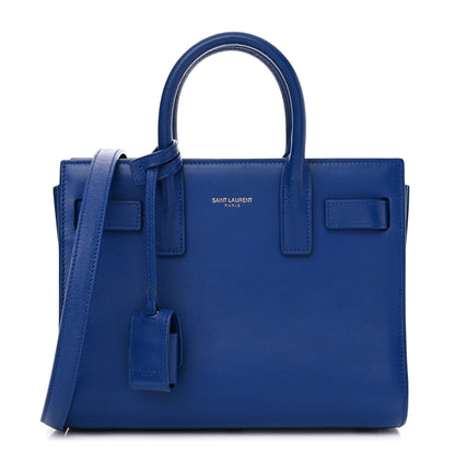 Saint Laurent Calfskin Nano Sac De Jour Cobalt Blue 1 of 12