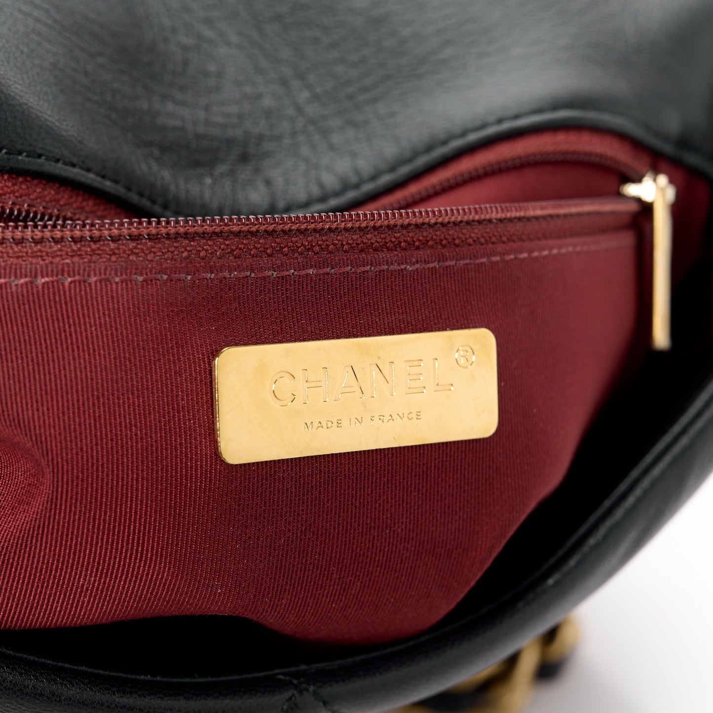 Lambskin Quilted Large Chanel 19 Flap Black
