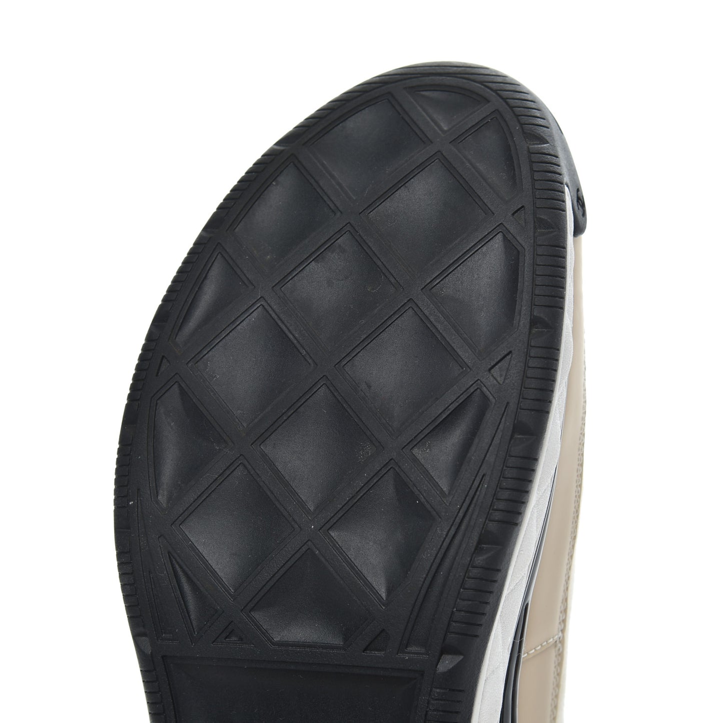 Velvet Calfskin Mixed Fibers CC Sneakers 39.5 Beige