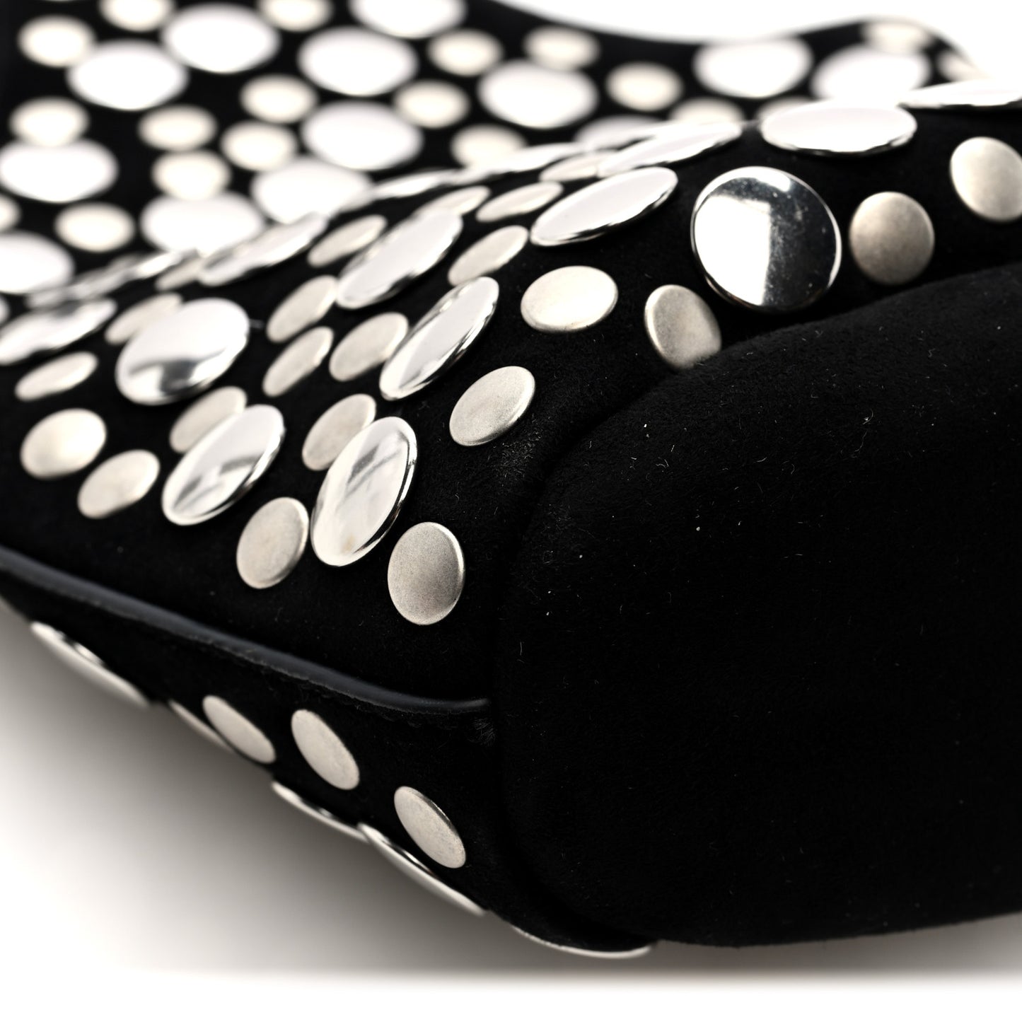 Suede Studded Small Livia Black
