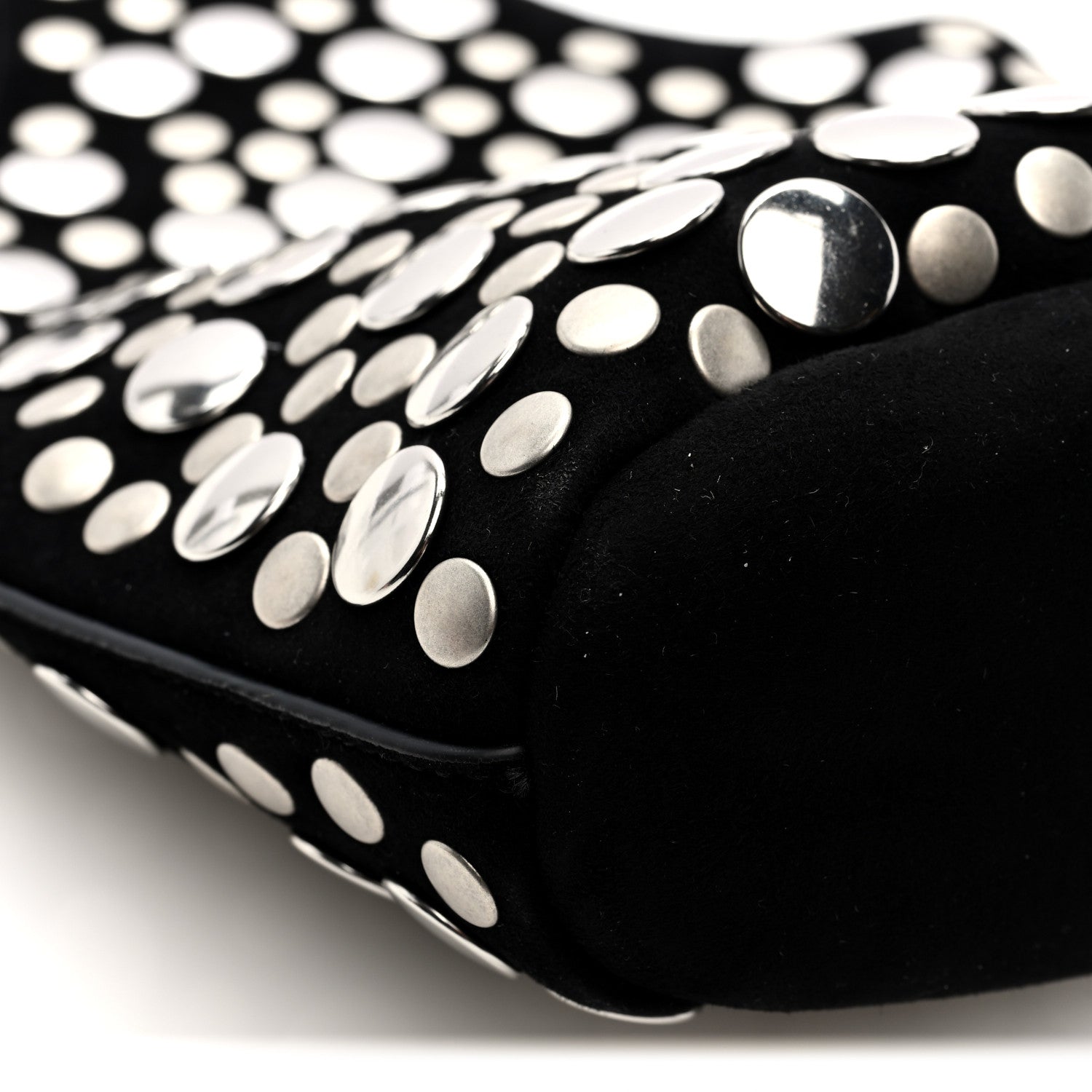 Khaite Suede Studded Small Livia Black 8 of 9