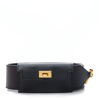 Hermes Swift Epsom Pocket Kelly Shoulder Strap Black 1 of 7