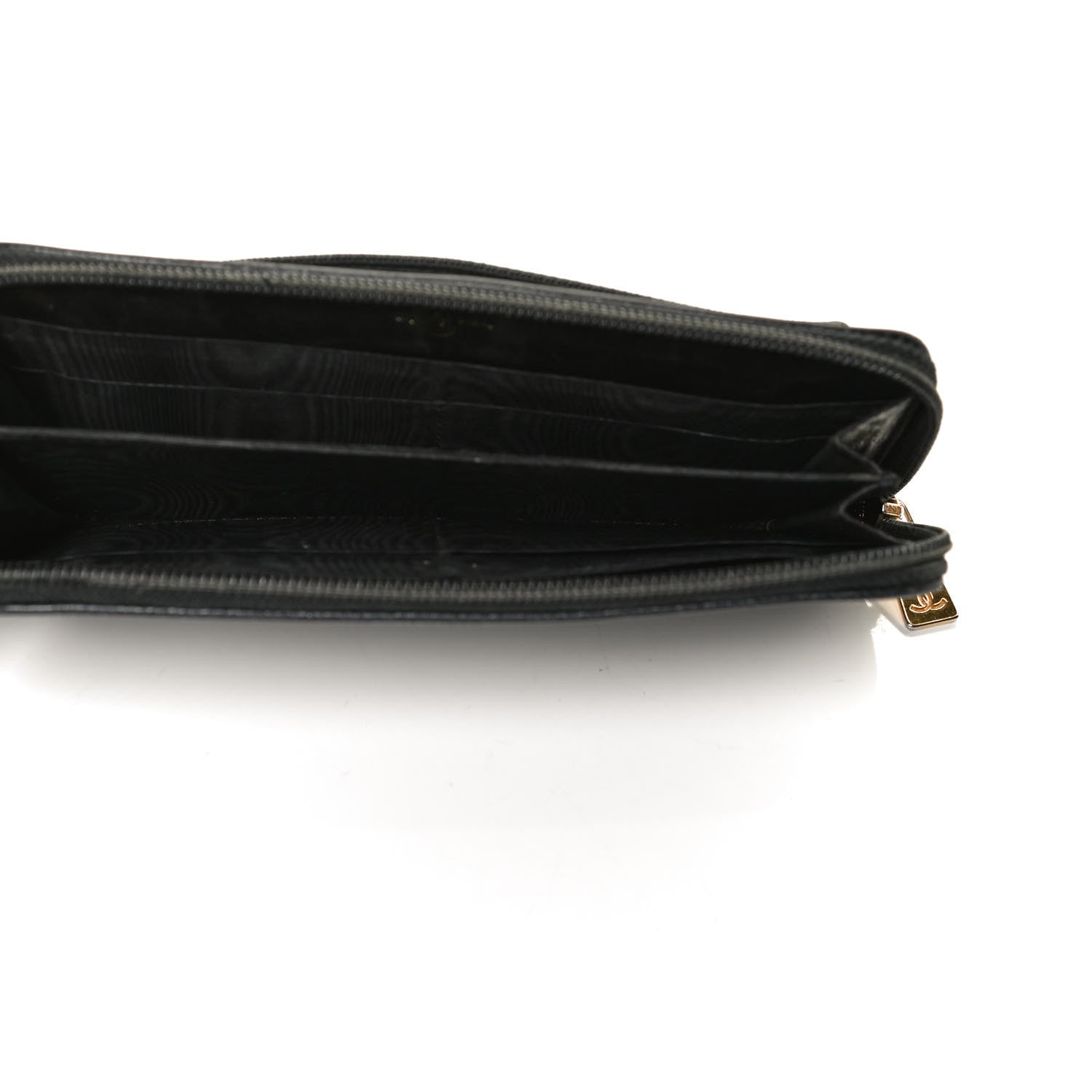 Chanel Caviar Large Timeless CC Zip Around Wallet Black 5 of 16