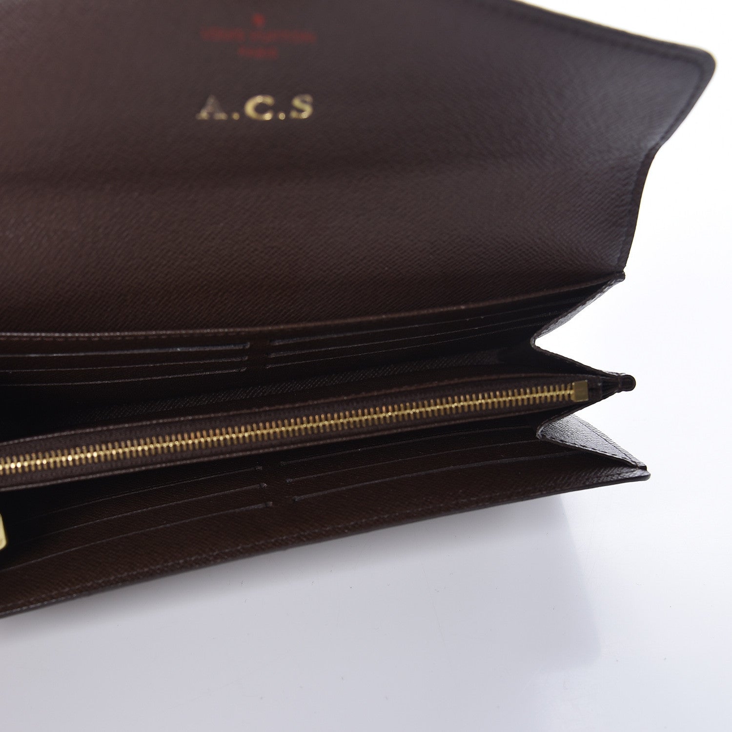 Louis Vuitton Damier Ebene Sarah Wallet NM 5 of 11