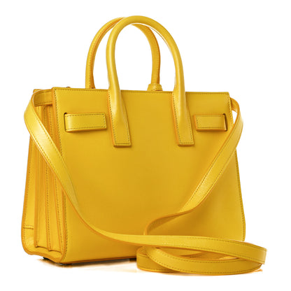 Saint Laurent Calfskin Nano Sac De Jour Jaune 2 of 11