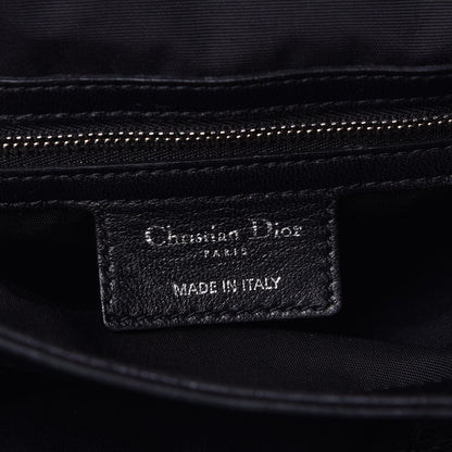 Christian Dior Lambskin Cannage Lock Tote Black 5 of 6