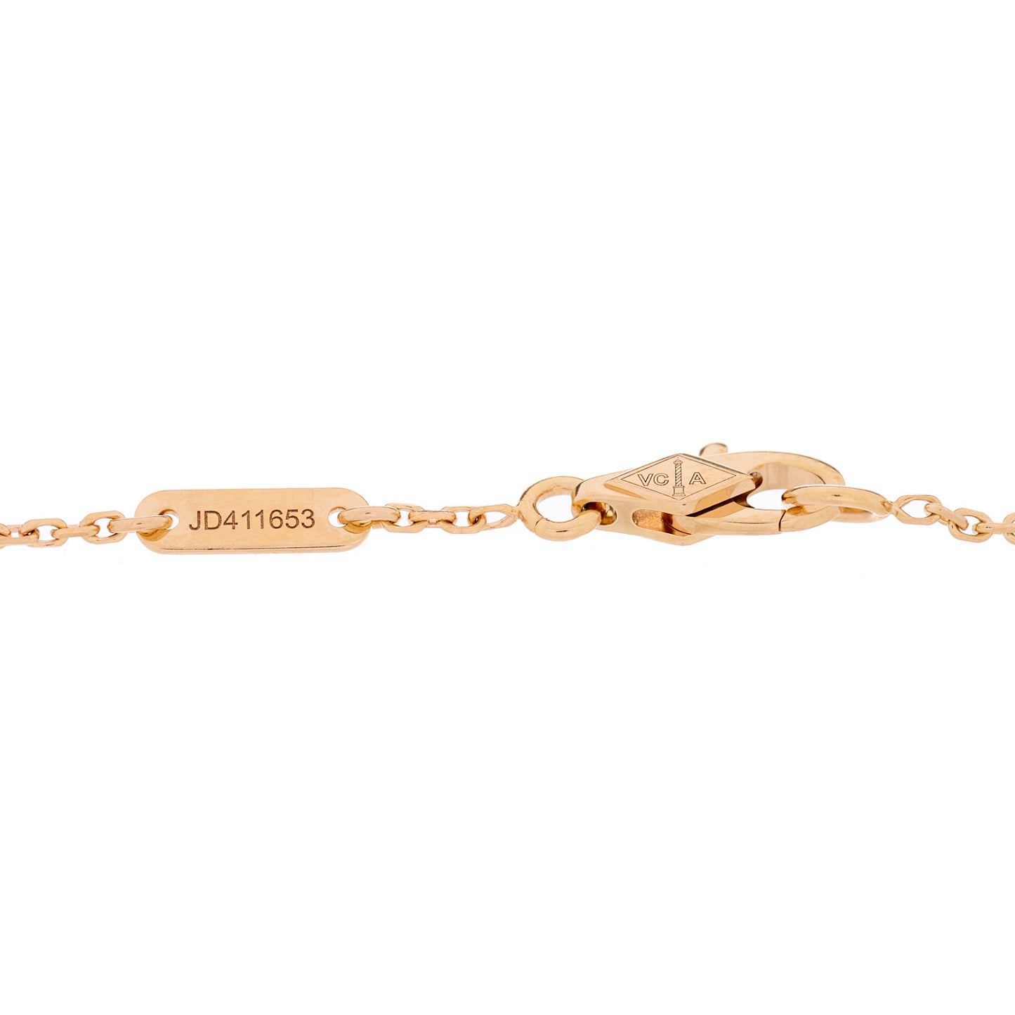 18K Rose Gold Carnelian Sweet Alhambra Bracelet