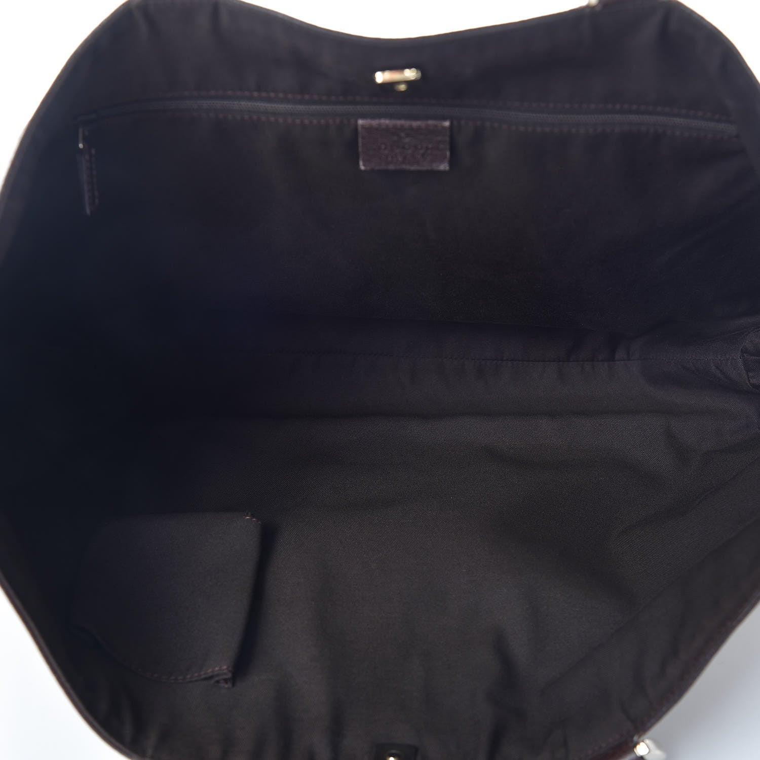 Gucci Monogram Large Abbey Tote Dark Brown 7 of 11