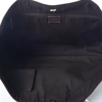 Gucci Monogram Large Abbey Tote Dark Brown 7 of 11