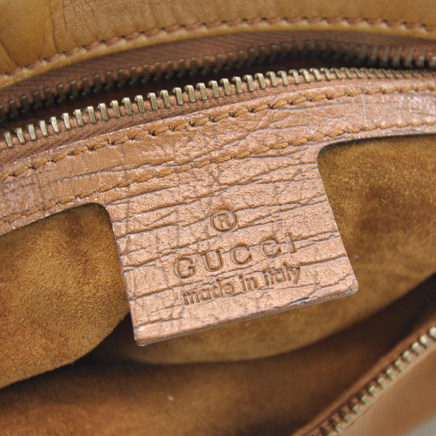 Gucci Leather Medium Horsebit Chain Hobo Tan 8 of 9