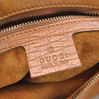 Gucci Leather Medium Horsebit Chain Hobo Tan 8 of 9