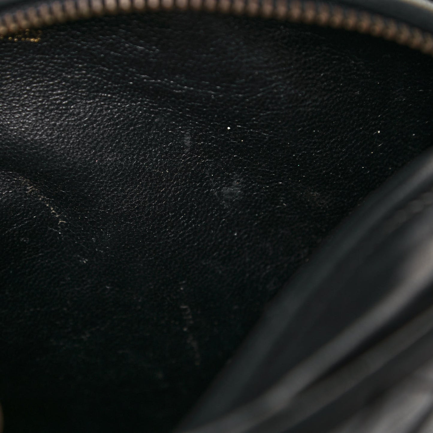 Lambskin Quilted Tassel Camera Case Black