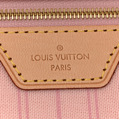 Louis Vuitton Damier Azur Neo Neverfull GM Rose Ballerine 7 of 10